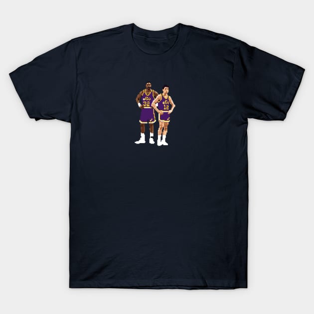 Malone Stockton Pixel Tag T-Shirt by qiangdade